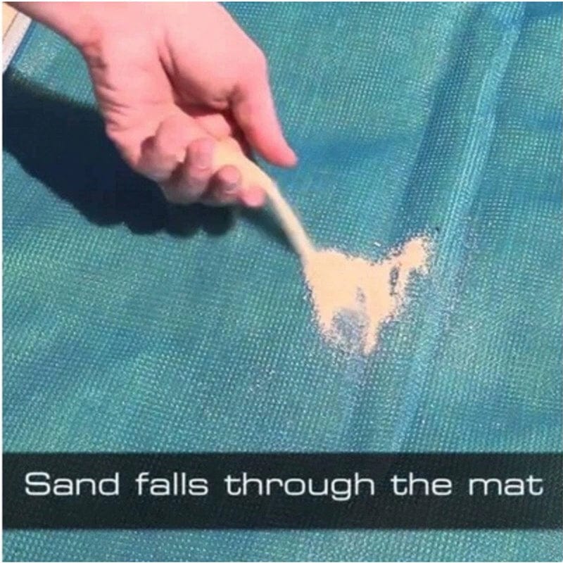 Showlu Fashion City Sand Free Beach Mat, oversized magic leakage pad for outdoor camping, seaside, and travel beach use.