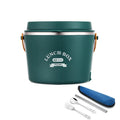 Stainless steel WarmUp electric heating lunch box with 1.2L capacity, ideal for school, office, or picnic meals.