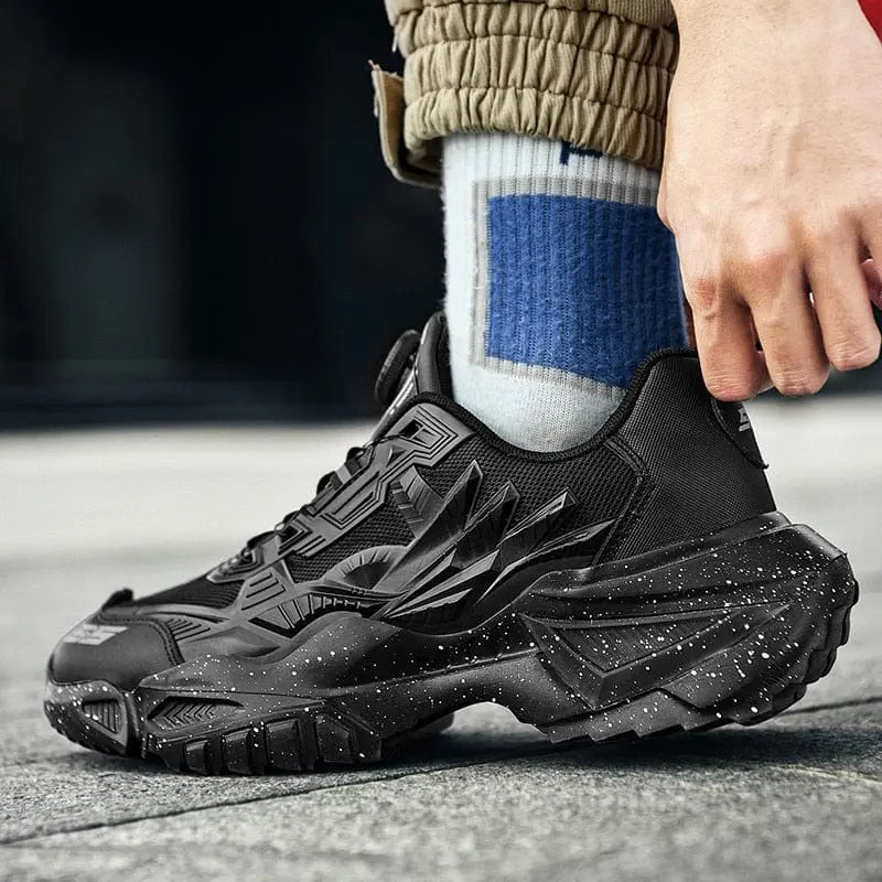 Lexsan men's Flyknit luxury sneakers featuring breathable, lace-free design, casual loafers for stylish comfort and athletic wear.