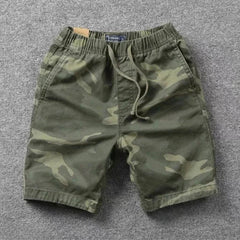 Short Pants for Men with Draw String Baggy Camouflage Camo Mens Cargo Shorts Wide Loose Harajuku Fashion Popular Casual Y2k - SHOWLU FASHION STORE