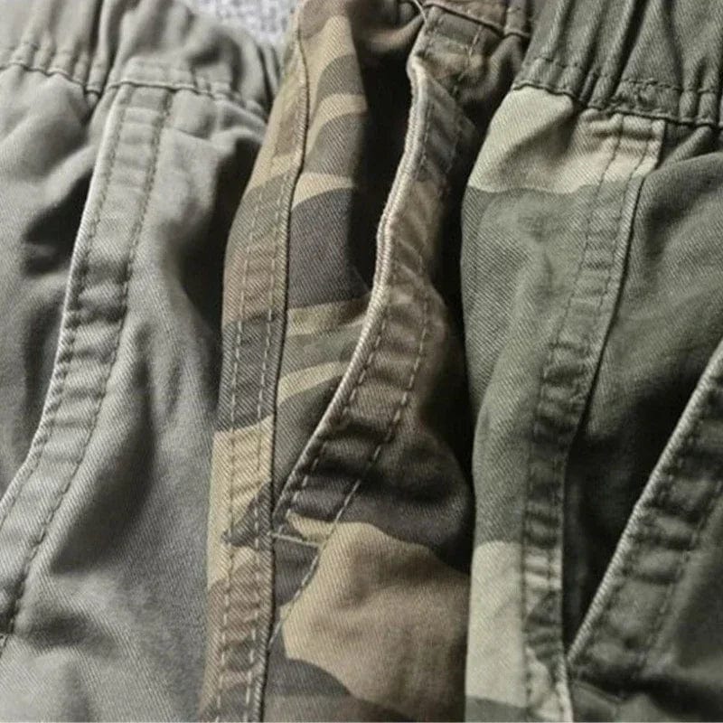 Short Pants for Men with Draw String Baggy Camouflage Camo Mens Cargo Shorts Wide Loose Harajuku Fashion Popular Casual Y2k - SHOWLU FASHION STORE