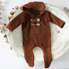  Showlu Fashion Store 0-1 months 3 New ! Knitted Soft Baby Photo Props Clothes & Hat Sets Newborn Photography Accessories Boys Rompers Fotografia Studio Shoot