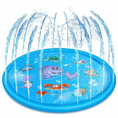 Showlu Fashion Store 0 100/170 CM Children Play Water Mat Summer Beach Inflatable Water Spray Pad Outdoor Game Toy Lawn Swimming Pool Mat Kids Toys