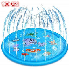 Showlu Fashion Store 0 100cm 100/170 CM Children Play Water Mat Summer Beach Inflatable Water Spray Pad Outdoor Game Toy Lawn Swimming Pool Mat Kids Toys