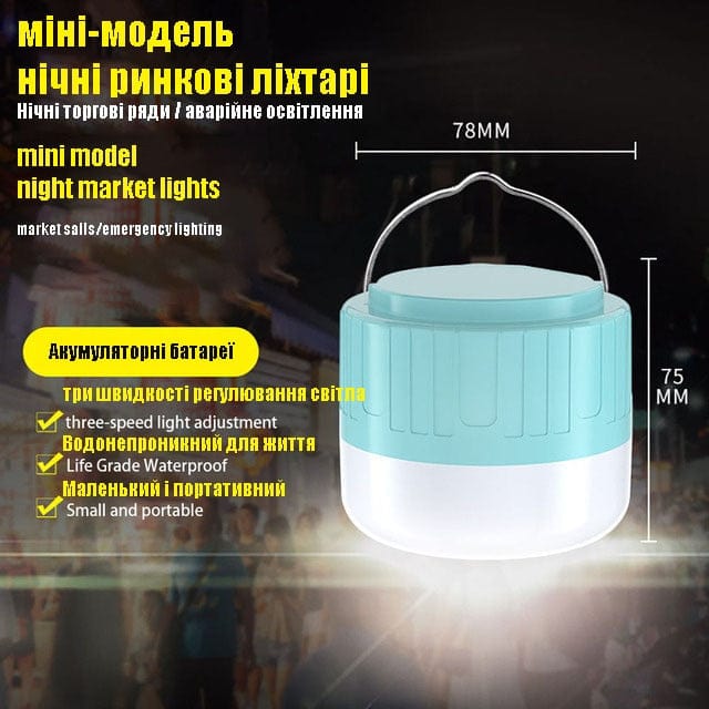 Showlu Fashion Store 0 10W Portable Camping Lights Rechargeable lamp Led Light Lantern Emergency Bulb High Power Tents Lighting Flashlight Equipment Bulb