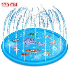 Showlu Fashion Store 0 170cm 100/170 CM Children Play Water Mat Summer Beach Inflatable Water Spray Pad Outdoor Game Toy Lawn Swimming Pool Mat Kids Toys