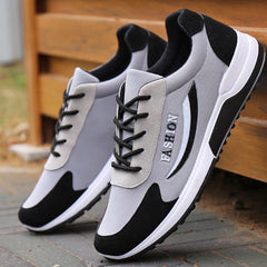 Showlu Fashion Store 0 2022 Men Shoes Sneakers Trend Casual Shoe Men Lace Up Breathable Canvas Male Sneakers Non-slip Footwear Men Vulcanized Shoes New