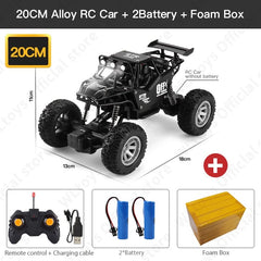 Showlu Fashion Store 0 20CM Black 2B Alloy ZWN 1:12 / 1:16 4WD RC Car With Led Lights 2.4G Radio Remote Control Cars Buggy Off-Road Control Trucks Boys Toys for Children