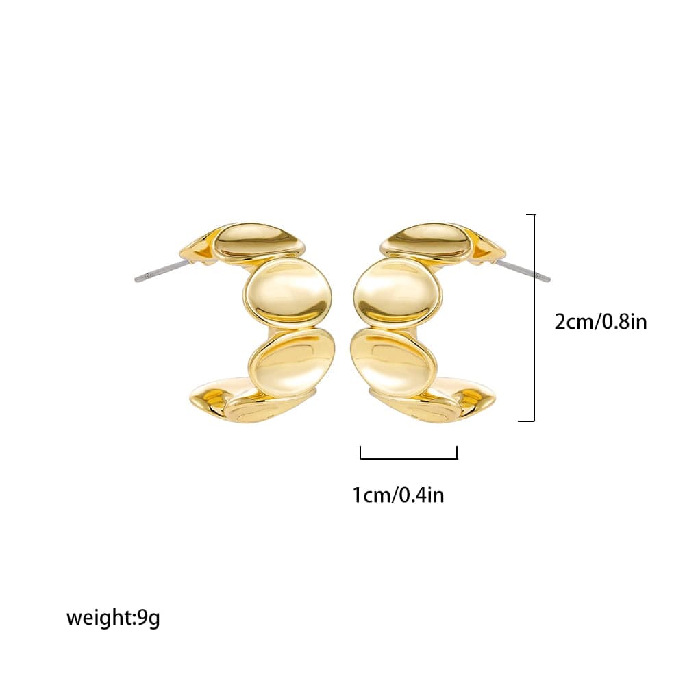 Showlu Fashion Store 0 22265 1 Chic Exaggerate Big Waterdrop Drop Earrings for Women Dupes Chunky Teardrop Stainless Steel Gold Plated Statement Ear Jewelry