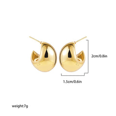 Showlu Fashion Store 0 22265 11 Chic Exaggerate Big Waterdrop Drop Earrings for Women Dupes Chunky Teardrop Stainless Steel Gold Plated Statement Ear Jewelry