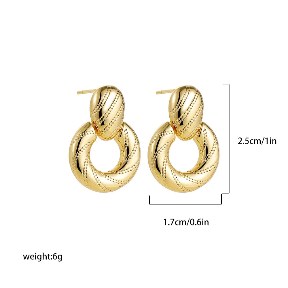 Showlu Fashion Store 0 22265 14 Chic Exaggerate Big Waterdrop Drop Earrings for Women Dupes Chunky Teardrop Stainless Steel Gold Plated Statement Ear Jewelry