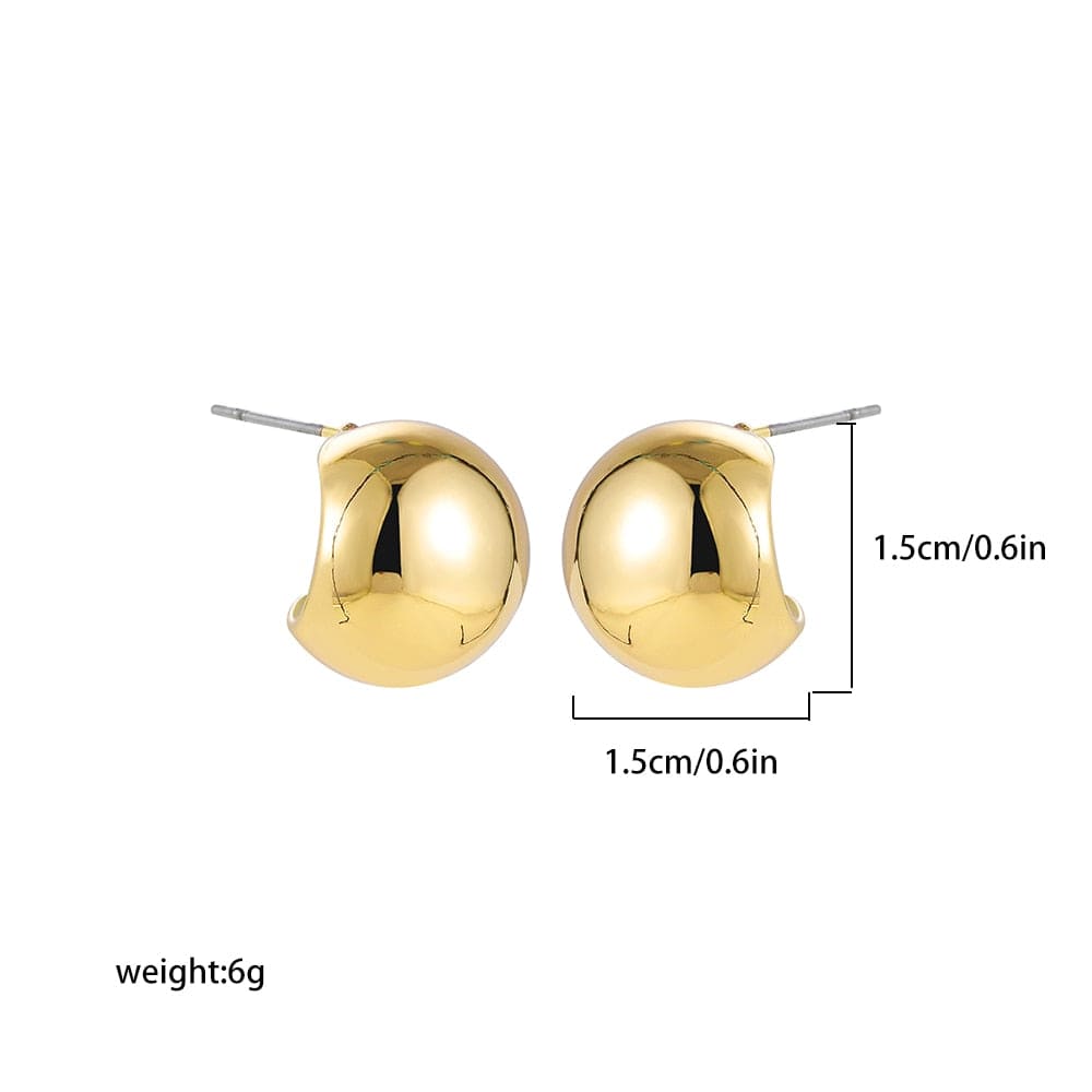 Showlu Fashion Store 0 22265 16 Chic Exaggerate Big Waterdrop Drop Earrings for Women Dupes Chunky Teardrop Stainless Steel Gold Plated Statement Ear Jewelry