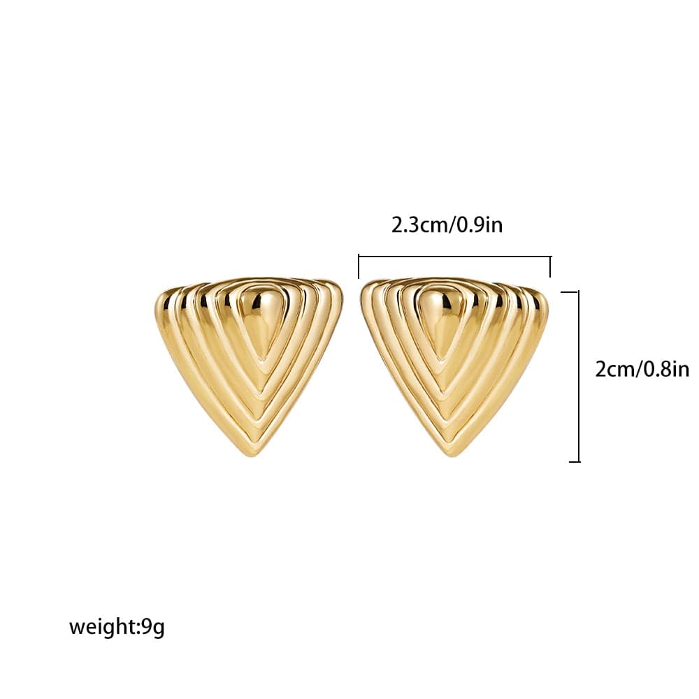 Showlu Fashion Store 0 22265 17 Chic Exaggerate Big Waterdrop Drop Earrings for Women Dupes Chunky Teardrop Stainless Steel Gold Plated Statement Ear Jewelry