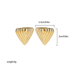 Showlu Fashion Store 0 22265 17 Chic Exaggerate Big Waterdrop Drop Earrings for Women Dupes Chunky Teardrop Stainless Steel Gold Plated Statement Ear Jewelry