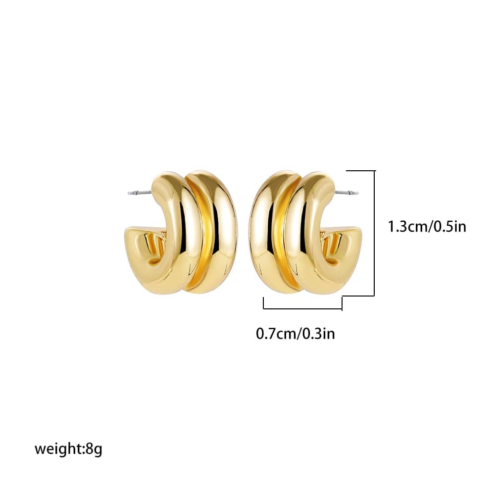 Showlu Fashion Store 0 22265 18 Chic Exaggerate Big Waterdrop Drop Earrings for Women Dupes Chunky Teardrop Stainless Steel Gold Plated Statement Ear Jewelry