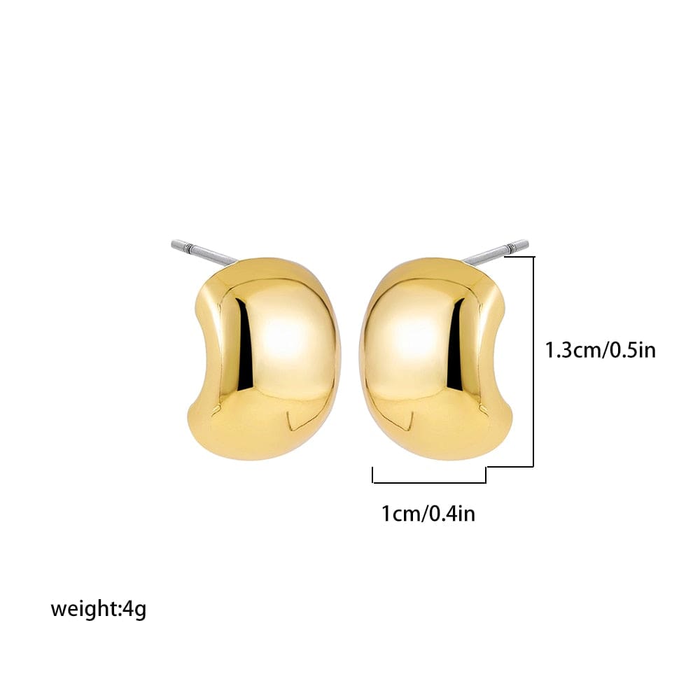 Showlu Fashion Store 0 22265 19 Chic Exaggerate Big Waterdrop Drop Earrings for Women Dupes Chunky Teardrop Stainless Steel Gold Plated Statement Ear Jewelry