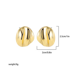 Showlu Fashion Store 0 22265 8 Chic Exaggerate Big Waterdrop Drop Earrings for Women Dupes Chunky Teardrop Stainless Steel Gold Plated Statement Ear Jewelry