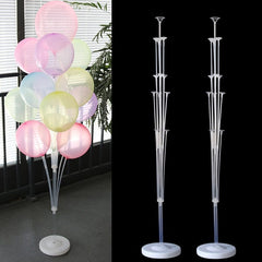 Showlu Fashion Store 0 2Sets 19 Tubes Balloon Holder Balloons Stand Column Confetti Balloon Kids Birthday Party Baby Shower Wedding Decoration Supplies