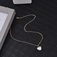 Showlu Fashion Store 0 3 SUMENG 2023 New Fashion Kpop Pearl Choker Necklace Cute Double Layer Chain Pendant For Women Jewelry Girl Gift