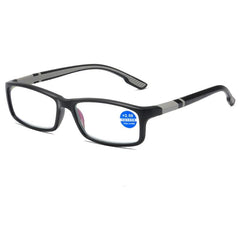 Showlu Fashion Store 0 +300 / C- Grey-black Reading Glasses Men Women Sports Anti-blue Light Reading Eyewear Black Red TR90 Frame Presbyopia Eyeglasses +100 to+400 glasses