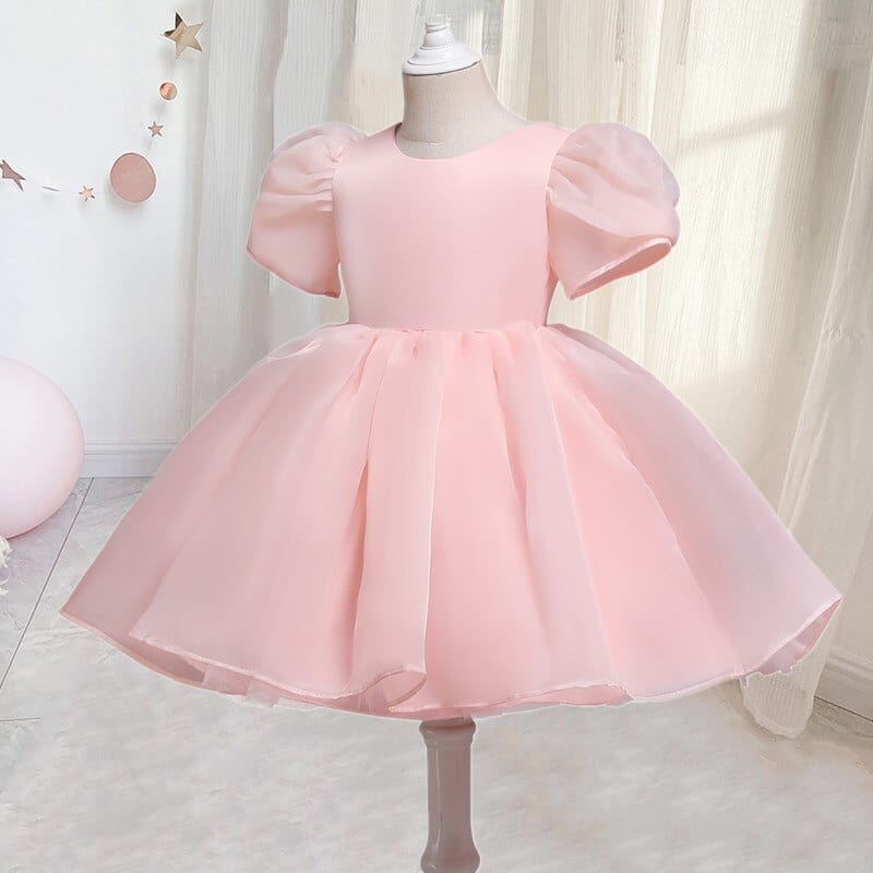 Showlu Fashion Store 0 3T / Pink4 Elegant Girl Fluffy Dress Flower Baby Wedding Ceremony Costume Birthday Outfits White 1st Communion Tutu Gown Kids Gala Clothes