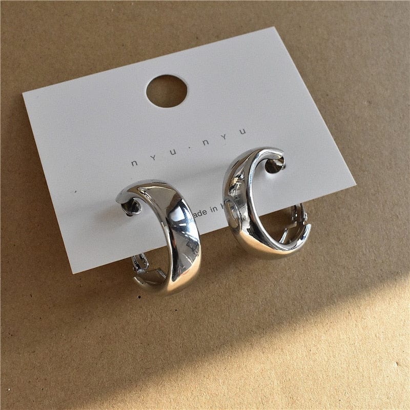 Showlu Fashion Store 0 4 Retro Minimalist Square Earrings Irregular Stud Earrings New Exaggerated Cold Wind Fashion Earring for Women Opening Accessories