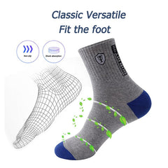 Showlu Fashion Store 0 5 Pairs Apring And Fall Mens Sports Socks Summer Leisure Sweat Absorbent Comfortable Thin Breathable Basketball Meias EU 38-43