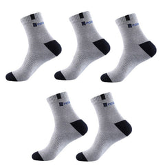 Showlu Fashion Store 0 5Pairs Men Bamboo Fiber Autumn Winter Men Socks Breathable Cotton Sports Sock Breathable Deodorant Business Socks Size 37-45