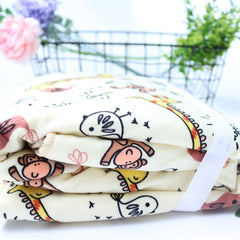 Showlu Fashion Store 0 Baby Blankets New Thicken Double Layer Coral Fleece Infant Swaddle Bebe Envelope Wrap Owl Printed Newborn Baby Bedding Blanket