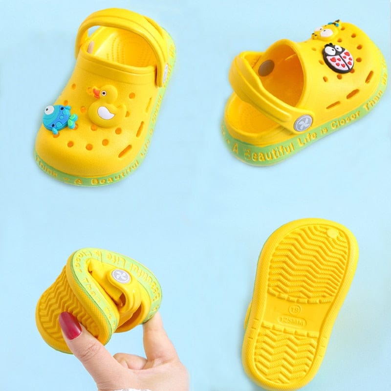 Showlu Fashion Store 0 Baby Shoes Sandals for Girls Boy Mules Baby Girl Shoes Cartoon Sandal Infantile for Boy Children's Garden Shoes