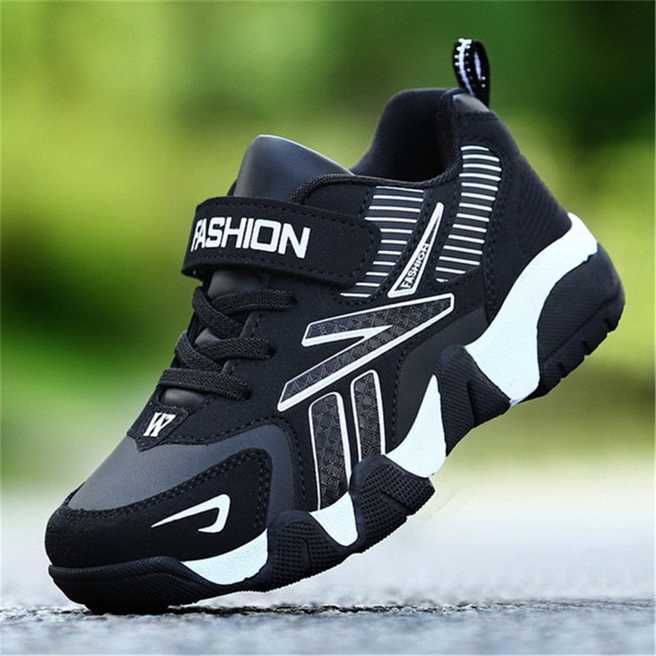 Showlu Fashion Store 0 Black / 28 Sport Kids Sneakers Boys Casual Shoes For Children Sneakers Girls Shoes Leather Anti-slippery Fashion tenis infantil menino Mesh