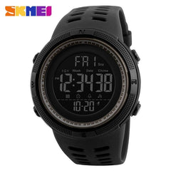 Showlu Fashion Store 0 Black Brown SKMEI Fashion Outdoor Sport Watch Men Multifunction Watches Alarm Clock Chrono 5Bar Waterproof Digital Watch reloj hombre 1251