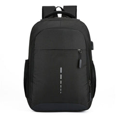 Showlu Fashion Store 0 Black CrossBorder Mens BackPack LOGO LargeCapacity Simple Fashion Travel Female Student ComputerBag