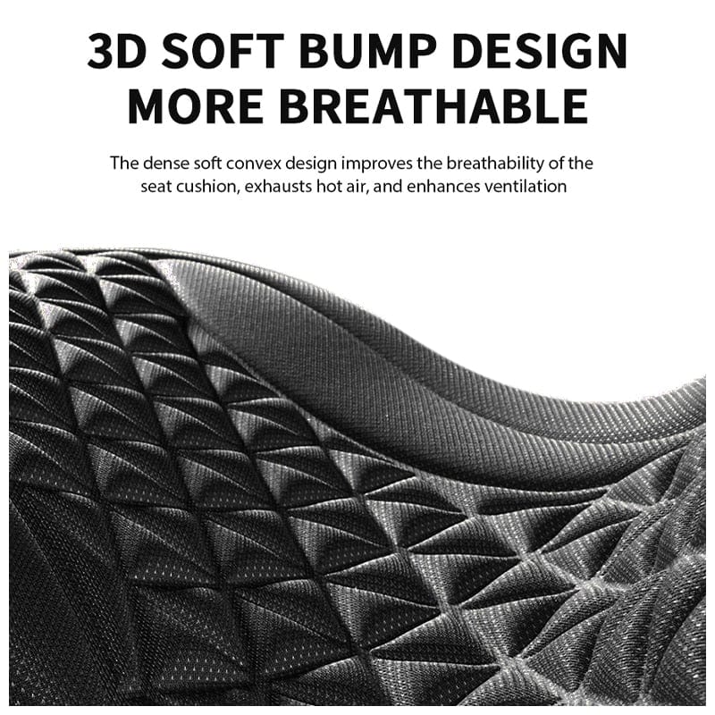 Showlu Fashion Store 0 Black front 1 set 3D Breathable Car Seat Cover Summer Car Seat Cushion Convex Design for Heat Dissipation Sweatproof Universal Auto Chair Mat Pad