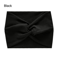 Showlu Fashion Store 0 Black Hair Accessories Twisted Extra Large Thick Wide Headbands Turban Workout Headband Head Wraps for Women