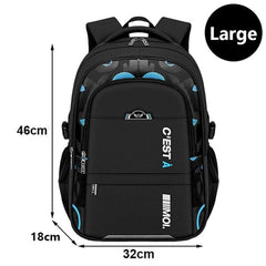 Showlu Fashion Store 0 Black L / China Backpack School Bag Back Pack For Boy Children Kid Child Teenager Schoolbag Male Men Primary Bookbag Bagpack Book Portfolio Teen