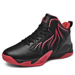 Showlu Fashion Store 0 Black Red / 36 Brand Mens High-top Non-Slip Basketball Shoes Trendy Boys Breathable Sports Tennis Shoes Comfortable Gym Training Athletic Shoes