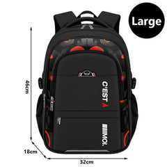 Showlu Fashion Store 0 Black Red L / China Backpack School Bag Back Pack For Boy Children Kid Child Teenager Schoolbag Male Men Primary Bookbag Bagpack Book Portfolio Teen