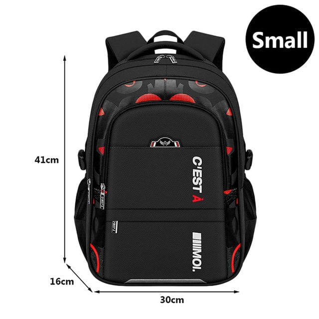 Showlu Fashion Store 0 Black Red S / China Backpack School Bag Back Pack For Boy Children Kid Child Teenager Schoolbag Male Men Primary Bookbag Bagpack Book Portfolio Teen