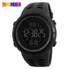 Showlu Fashion Store 0 Black SKMEI Fashion Outdoor Sport Watch Men Multifunction Watches Alarm Clock Chrono 5Bar Waterproof Digital Watch reloj hombre 1251