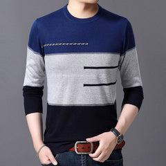 Showlu Fashion Store 0 Blue 1 / M 2022 Casual Thick Warm Winter Luxury Knitted Pull Sweater Men Wear Jersey Dress Pullover Knit Mens Sweaters Male Fashions 71819