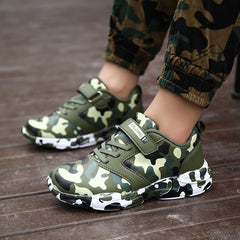 Showlu Fashion Store 0 Brand Summer Children Camouflage Sneakers Kids Sports Tennis Shoes Breathable Mesh Boys Girls Running Shoes Outdoor Casual Shoes