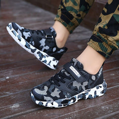 Showlu Fashion Store 0 Brand Summer Children Camouflage Sneakers Kids Sports Tennis Shoes Breathable Mesh Boys Girls Running Shoes Outdoor Casual Shoes