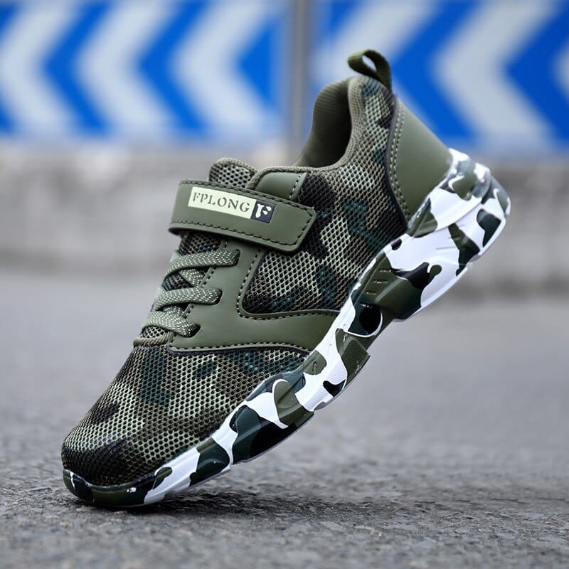 Showlu Fashion Store 0 Brand Summer Children Camouflage Sneakers Kids Sports Tennis Shoes Breathable Mesh Boys Girls Running Shoes Outdoor Casual Shoes