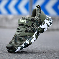 Showlu Fashion Store 0 Brand Summer Children Camouflage Sneakers Kids Sports Tennis Shoes Breathable Mesh Boys Girls Running Shoes Outdoor Casual Shoes