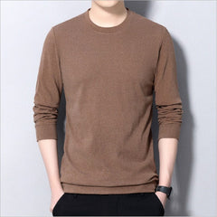 Showlu Fashion Store 0 Brown / M 2022 Casual Thick Warm Winter Luxury Knitted Pull Sweater Men Wear Jersey Dress Pullover Knit Mens Sweaters Male Fashions 71819