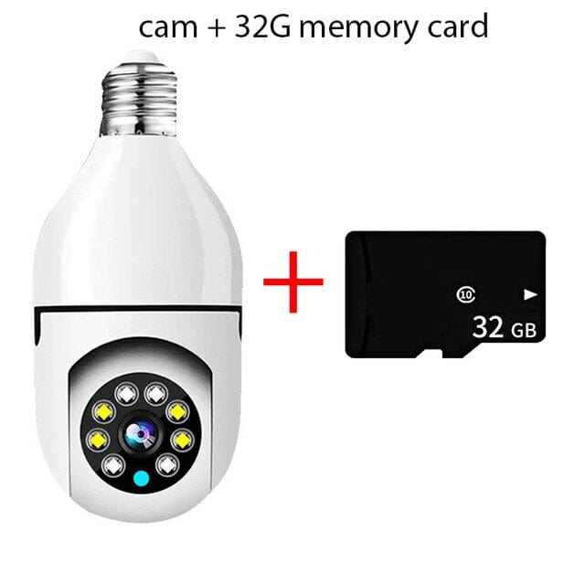 Showlu Fashion Store 0 Camera 32GB / 1000TVL / China 5G Bulb E27 Surveillance Camera Full Color Night Vision Automatic Human Tracking Zoom Indoor Security Monitor Wifi Camera