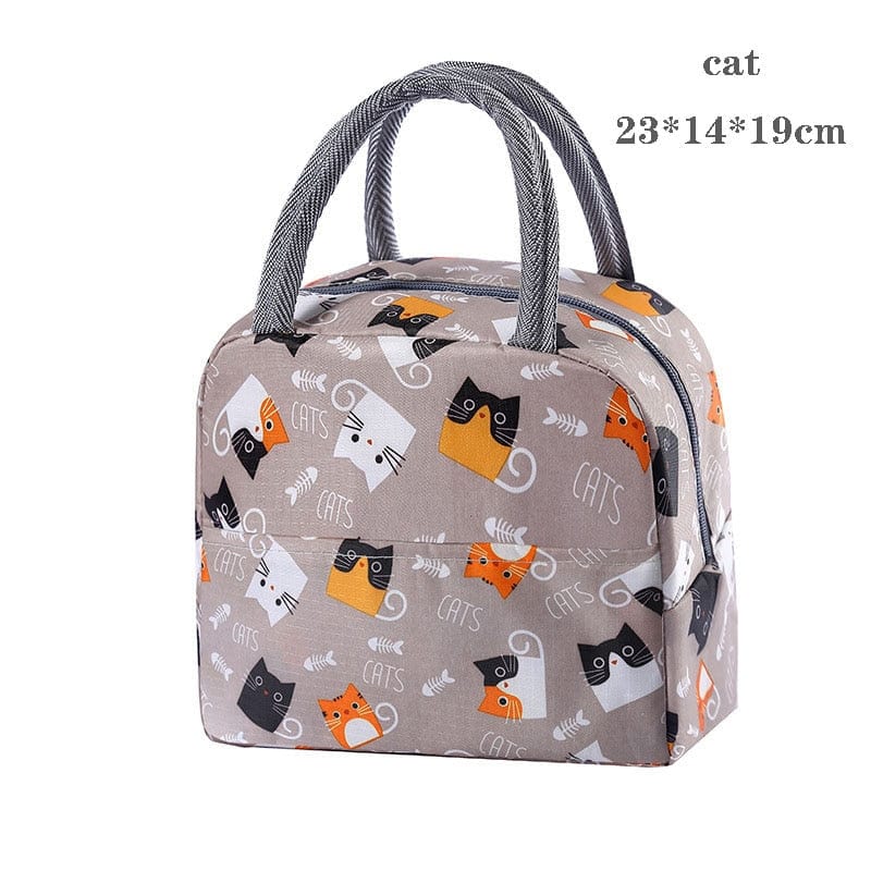 Showlu Fashion Store 0 cat Insulated Lunch Food Storage Bag