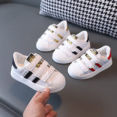 Showlu Fashion Store 0 Children's Sneakers Kids Fashion Design White Non-slip Casual Shoes for Boys Girls Hook Breathable Sneakers Toddler Outdoor Shoe