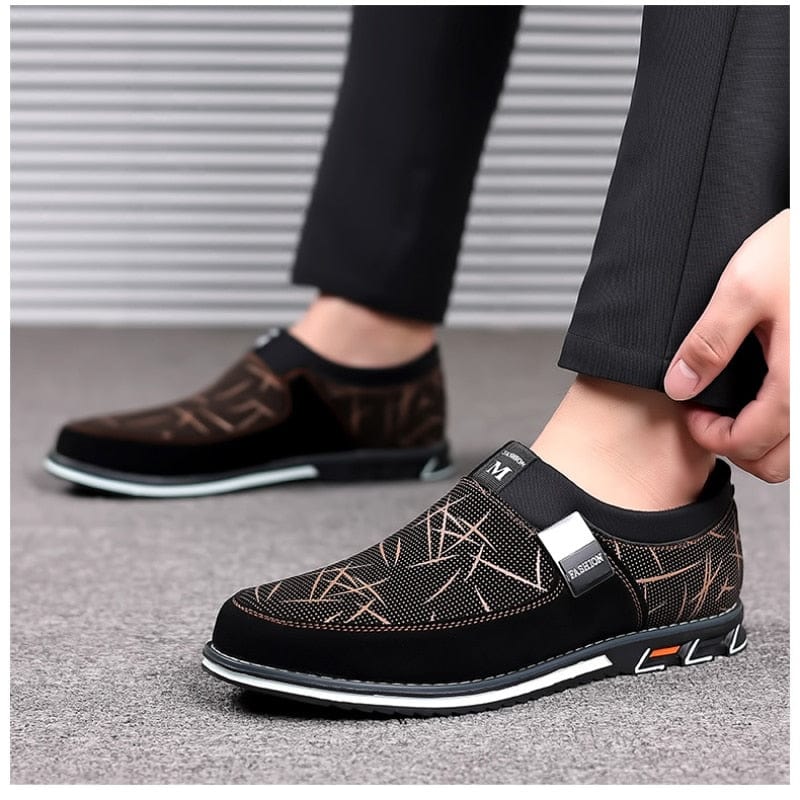 Showlu Fashion Store 0 Classic Casual Men's Leather Shoes Slip-On Loafers for Men Business Moccasins Office Men Work Flats Trend Driving Shoes Big Size